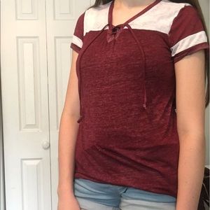 Short sleeve (tie in front)